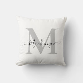 Anpassa Monogram Initial Namn Kudde