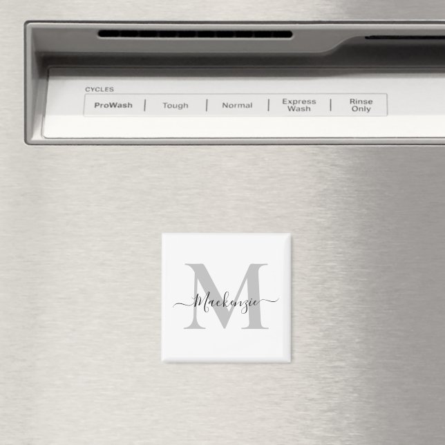 Anpassa Monogram Initial Namn Magnet (In Situ (Dishwasher))