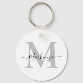 Anpassa Monogram Initial Namn Nyckelring