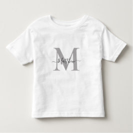 Anpassa Monogram Initial Namn T Shirt