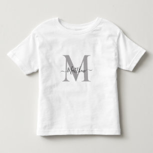 Anpassa Monogram Initial Namn T Shirt