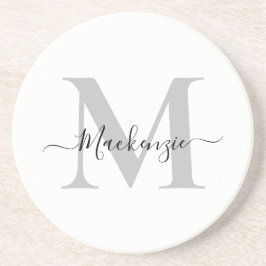 Anpassa Monogram Initial Namn Underlägg