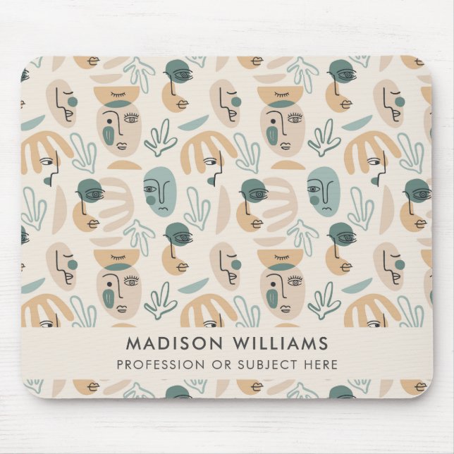 Anpassa monogram musknapp musmatta (Framsidan)