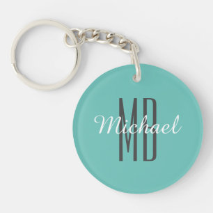 Anpassa Monogram Namn Wh/bk, ljusrocka