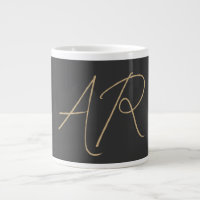 Anpassa Monogram Plain Grått Beige