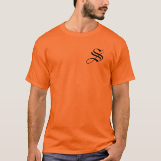 Anpassa Monogram S Athletic Orange T Shirt