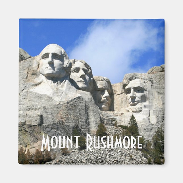 Anpassa Montera Rushmore National Memorial-foto Magnet (Framsidan)