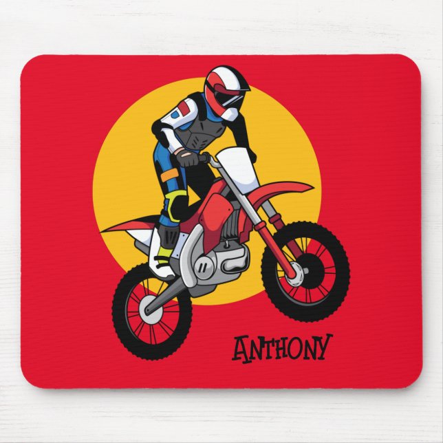 Anpassa motorcykelns Dirt Biking Gel Mouse Pad Musmatta (Framsidan)