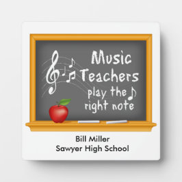 Anpassa musiklärare att spela upp Höger Note