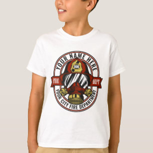 Anpassa NAME Brandmask Helmetmask Brandräddning T Shirt