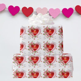 Anpassa Namn Alla hjärtans dag Hearts Ro Presentpapper