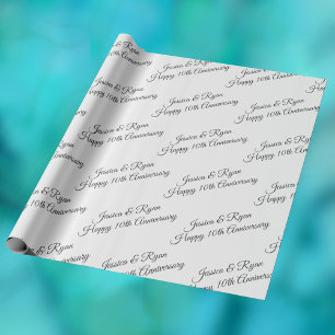 Anpassa Namn, årsdag, Grått-skript Presentpapper