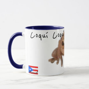 Anpassa Namn Coqui Puerto Rico-Flagga Mugg