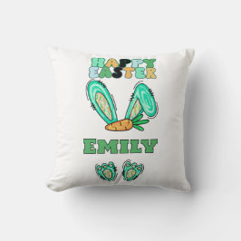 Anpassa Namn Cute Påskhare Kudde