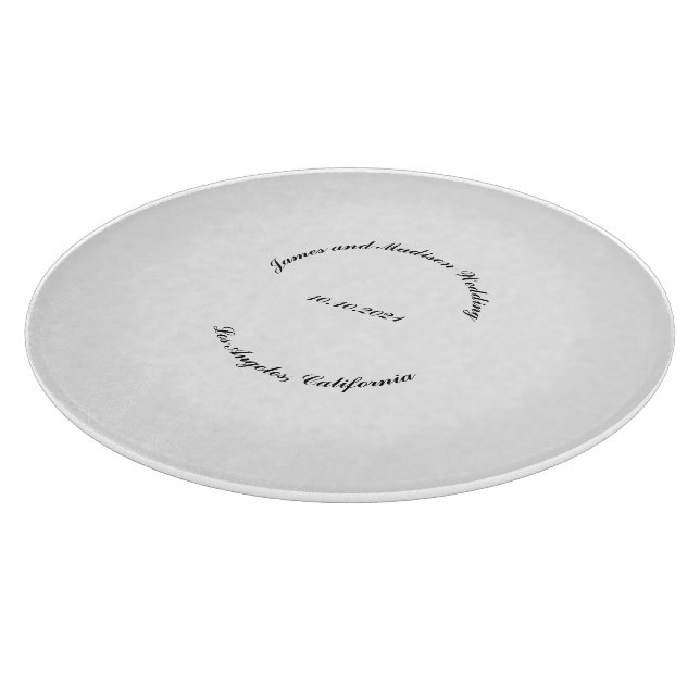 Anpassa Namn, datum för svart böjt brev bröllop (Hörn)