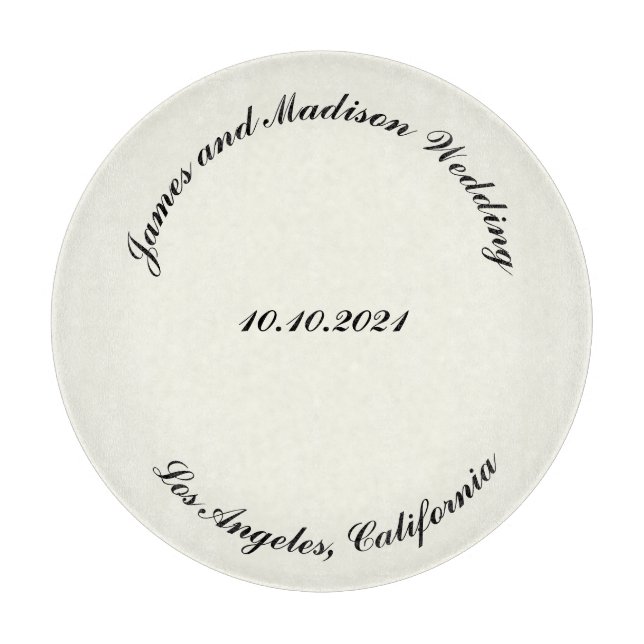 Anpassa Namn, datum för svart elfenben bröllop (Framsidan)