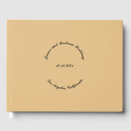 Anpassa Namn, datum, svart, kamel bröllop Gästböcker