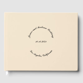 Anpassa Namn, dejt, svart, champagne bröllop Gästböcker