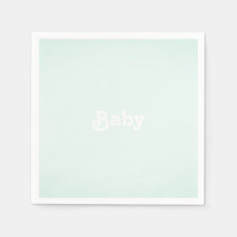 Anpassa Namn fotobabyskor, födelsedag Pappersservett