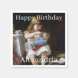 Anpassa Namn, girig liten mor Pappersservett