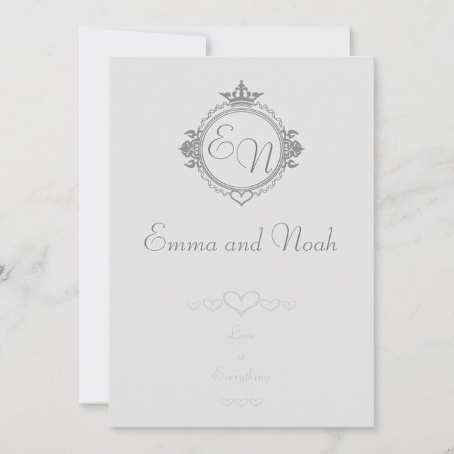 Anpassa namn, initialer och frasen Kärlek Tack Kort (Framsida)