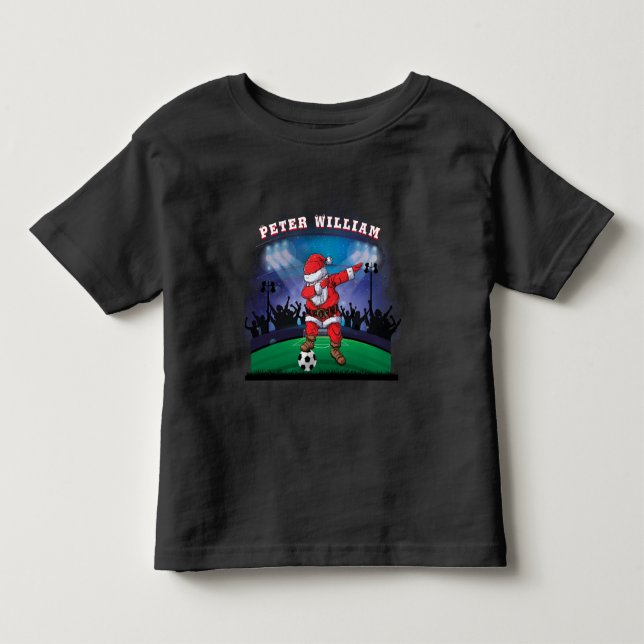 Anpassa Namn julfotboll T-Shirt (Framsida)