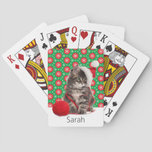 Anpassa Namn julklapp i tomten Casinokort