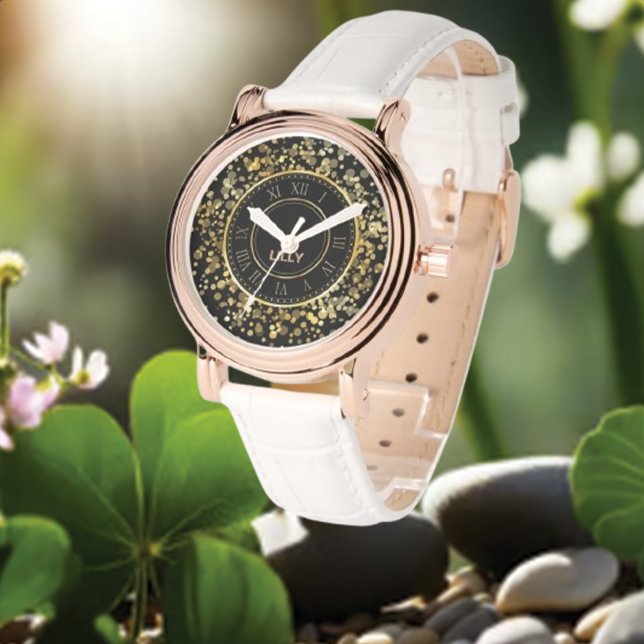 Anpassa Namn Mandala Guld Monogram Armbandsur (Skapare uppladdad)