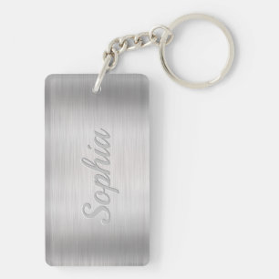Anpassa Namn & Message, Brushed Steel