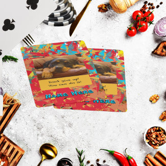 Anpassa Namn och fotopapperet Casinokort