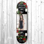 Anpassa Namn och stora fotohanterade band Mini Skateboard Bräda 18,5 Cm<br><div class="desc">Anpassa Namn och stora fotohandskateboard</div>