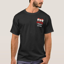Anpassa Namn på Tandläkarbyråns Jul Namn Kred T Shirt