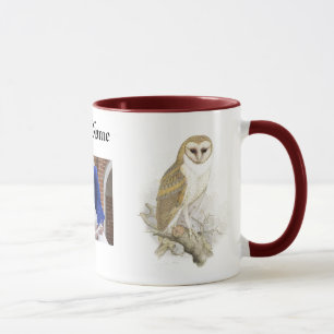Anpassa Namn Photo Uggla Classic Mugg, 11 oz Mugg