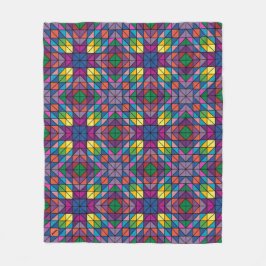 Anpassa Namn Quilt Mönster Throw Fleecefilt