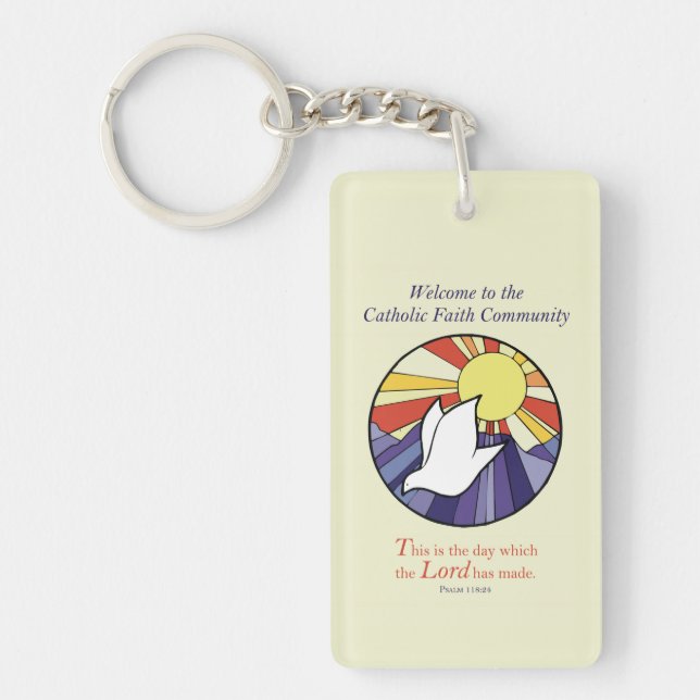 Anpassa Namn, RCIA Dove Circle på Gult (Framsidan)