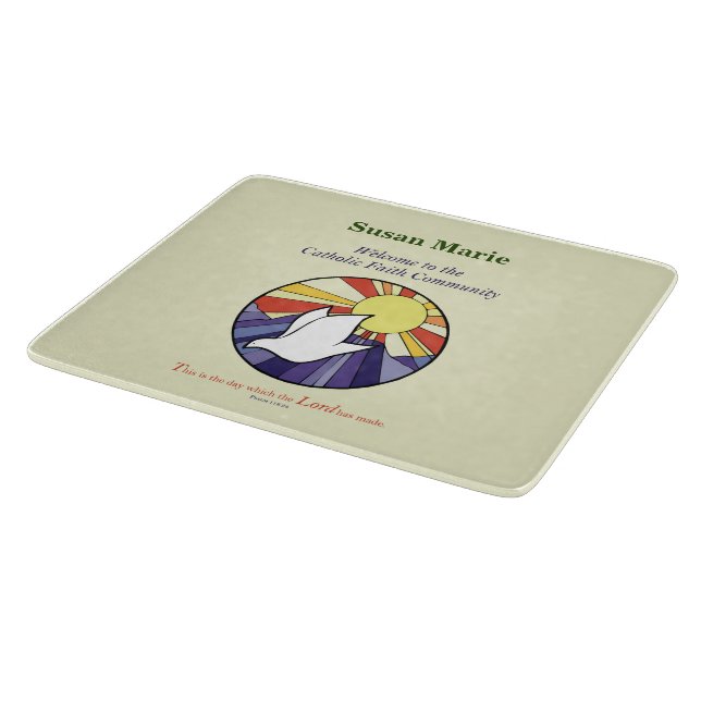 Anpassa Namn, RCIA Dove Circle på Gult (Hörn)