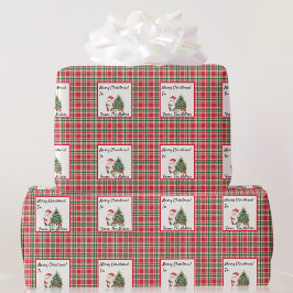 Anpassa Namn till jultomten Red & Geen Play Santa Presentpapper