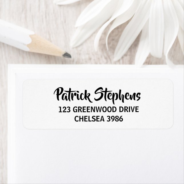 Anpassa namn, tomt returadress etikett (Insitu)