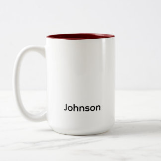 Anpassa namn Två-Tonad mugg