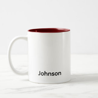 Anpassa namn Två-Tonad mugg