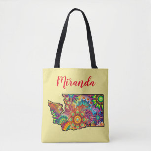 Anpassa Namn Washington State-disposition Mandala Tygkasse