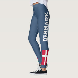 Anpassa National Danmark-Flagga Leggings
