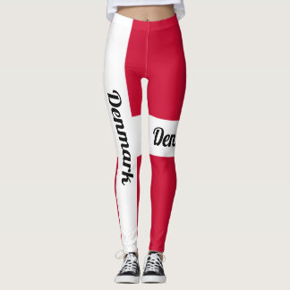 Anpassa National Danmark-Flagga Leggings