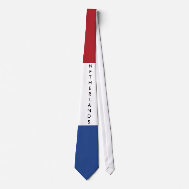 Anpassa Nederländska Flagga Tie Slips (Framsida)
