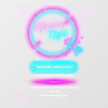 Anpassa Neon Karaoke Night Large