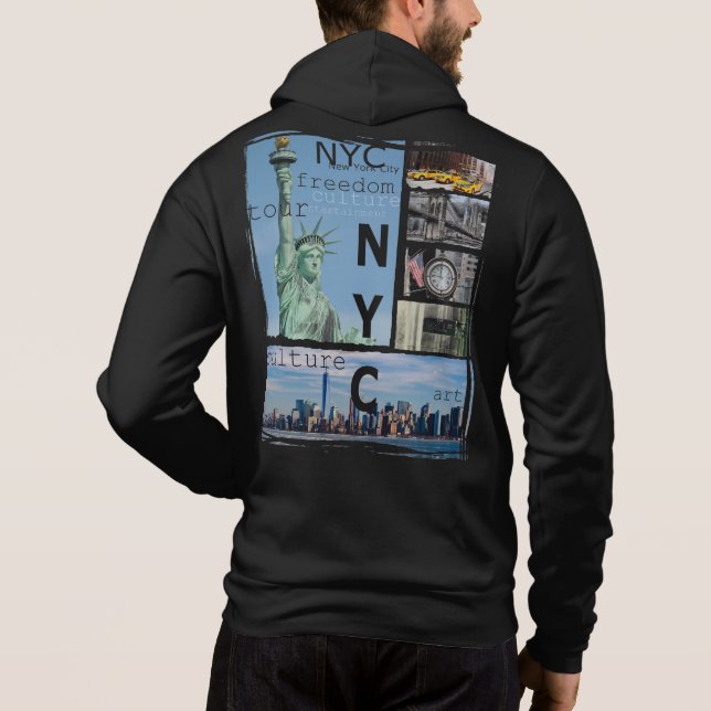 Anpassa New York City Liberty Statue Nyc T Shirt (Baksida)