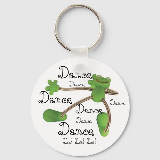 Anpassa nyckelkedjan Nyckelring - Dancing Frog (Framsida)