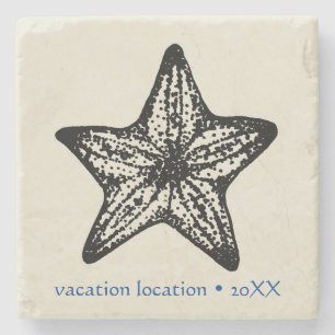 Anpassa Ocean Starfish Sand Stone Coaster Stenunderlägg