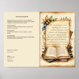 Anpassa och ladda ned kyrkbulletin poster