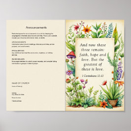 Anpassa och ladda ned kyrkbulletin poster